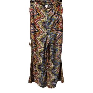 Women's Anthropologie Boemo Small Wide Leg Boho Flowy Wide Leg Paisley Pants